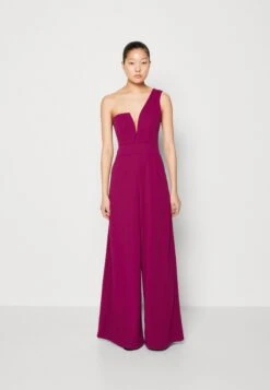 Wal G Fleur One Shoulder- Jumpsuit - Purple