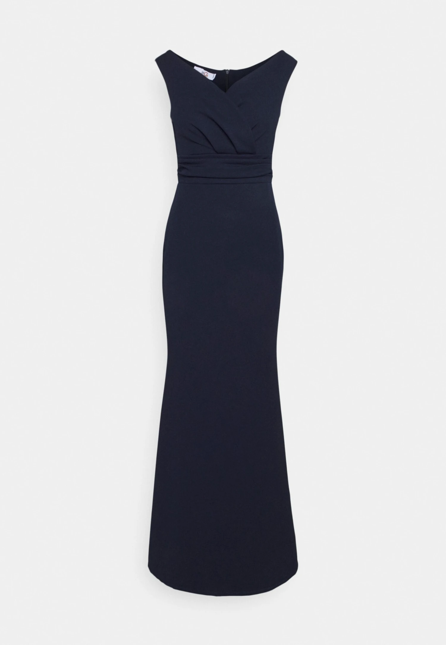 Wal G Andrew Off Shoulder Maxi Dress - Galajurk - Navy Blue 4 Wal G Andrew Off Shoulder Maxi Dress - Galajurk - Navy Blue - Afbeelding 4
