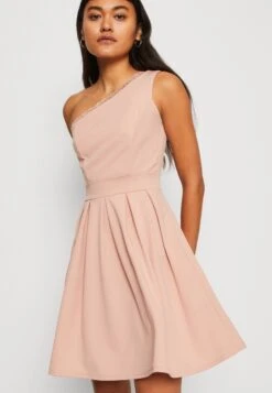 Wal G Vanya One Shoulder Skater Dress - Jerseyjurk - Blush Pink -Wal G 85ac979182934f89bd7aab8396771a3f scaled