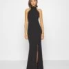Wal G Sara Halter Neck Maxi Dress - Galajurk - Black