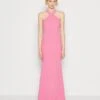 Wal G Indy Cross Neck Maxi - Jerseyjurk - Rose Pink