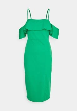 Zimmi Off Shoulder Midi Dress - Jerseyjurk - Leaf Green -Wal G 87b08ce749fa4a87869c9dda001fb896 scaled