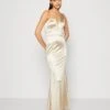 Wal G Evalina One Sleeve Maxi - Galajurk - Champagne