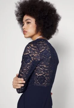 Wal G Blake Long Sleeve - Jumpsuit - Navy Blue -Wal G 8883dcbe4a8a41b6b71a3cddf32dedda scaled