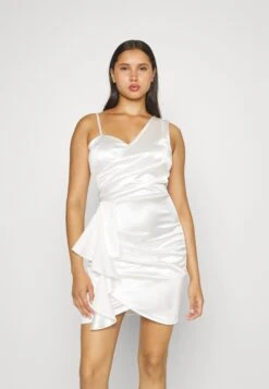 Wal G Tanya Ruffle Mini - Cocktailjurk - White -Wal G 88bfc055fa7b40b18e4e2357d79318d0 scaled