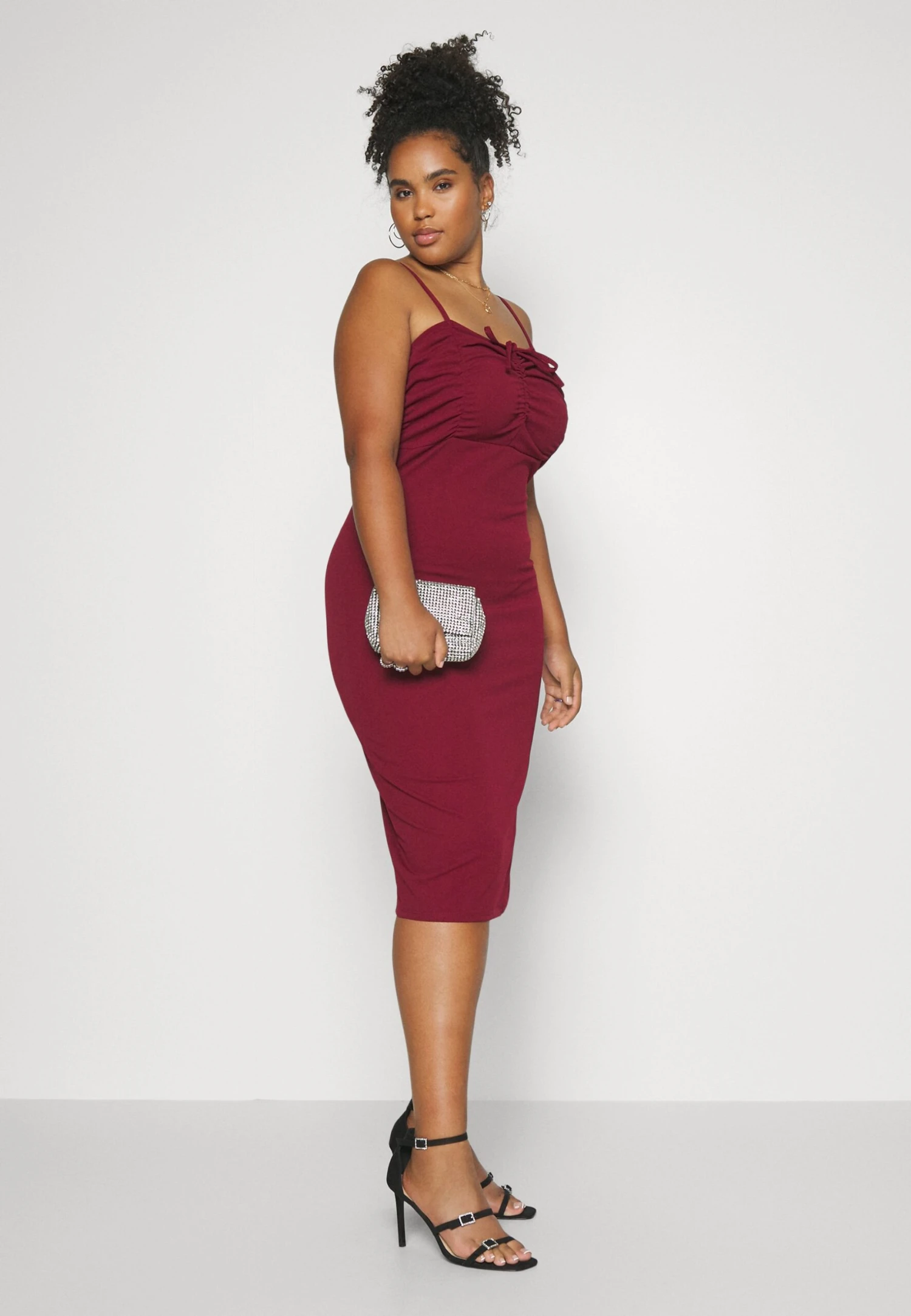 Curve Dolly Midi - Cocktailjurk - Wine 4 Curve Dolly Midi - Cocktailjurk - Wine - Afbeelding 4