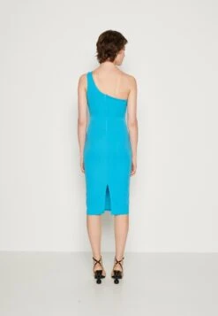 Wal G Meg One Shoulder Midi - Cocktailjurk - Mediterranean Blue -Wal G 8c9a634fb2484b098c41630a3a56ee3b scaled