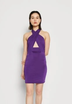 Wal G Party Lady Halter Neck Mini - Jerseyjurk - Purple