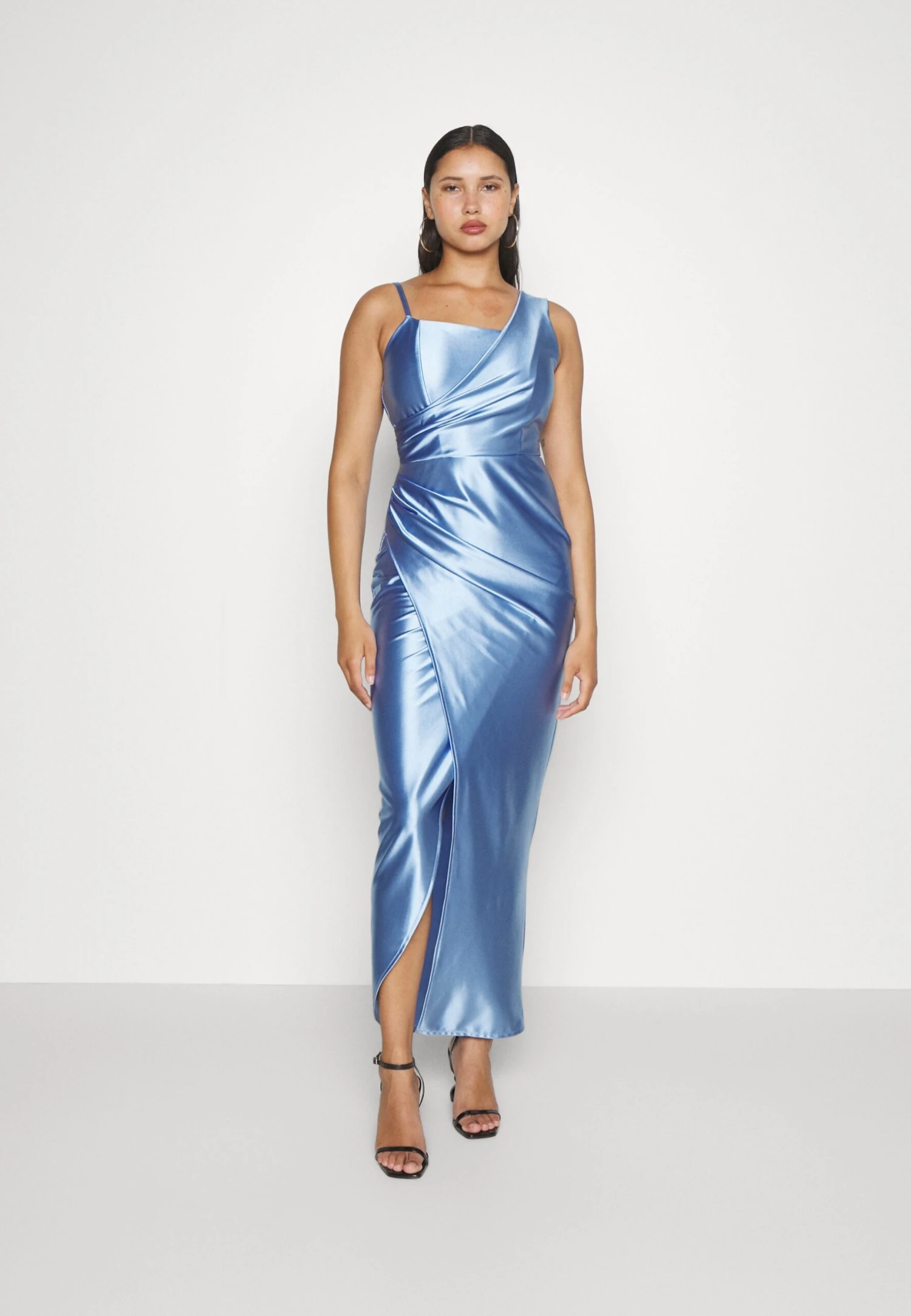 Wal G Valentines Romeo Asymmetric Maxi - Galajurk - Dusty Blue 4 Wal G Valentines Romeo Asymmetric Maxi - Galajurk - Dusty Blue - Afbeelding 4