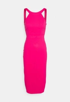 Wal G Jimmy Midi Dress - Jerseyjurk - Dark Fushia -Wal G 8e768d611509428791a08f5954addf4d scaled