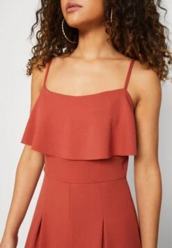 Wal G Nora Ruffle - Jumpsuit - Burnt Orange -Wal G 8ea8d3f2ff824f8781cc2e3090367f89 scaled