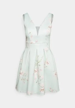 Wedding V Neck Print Skater - Cocktailjurk - Hellgrün -Wal G 8fec946a850740638f2a6394a87fed18 scaled