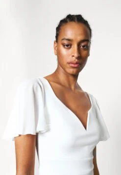 Lembera Sleeve Midi Dress - Etui-Jurk - White -Wal G 9018bd88646340dbbd0fd0bcca0f6364 scaled