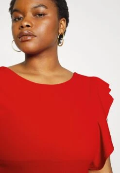 Rusie Ruffle Midi - Cocktailjurk - Red -Wal G 908cc00d02124f47bf67b559640c38a5 scaled