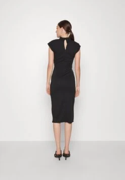 Bambinaroll Neck Midi Dress - Jerseyjurk - Black -Wal G 9306d8d5949d4136878a3565d3227aa6 scaled