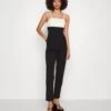Wal G Janya Contrast Jumpsuit- Jumpsuit - Black/White