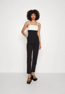 Wal G Janya Contrast Jumpsuit- Jumpsuit - Black/White