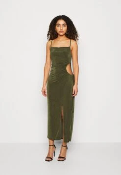 Wal G Grace Cut Out Midi - Jerseyjurk - Olive Green