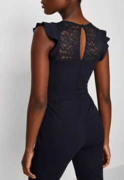 Wal G Ruffle With Back Insert - Jumpsuit - Navy Blue -Wal G 9bf04508bbbd4e029767ce99d7433518 scaled