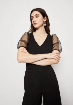 Wal G Matila Bodysuit - T-Shirt Print - Black -Wal G a262e6a7a4d74cab9b65d22fd4637215 scaled