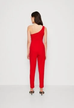 Wal G Kelly Ruffle - Jumpsuit - Red -Wal G a459bfee68dc4b5482c15cd5c0bd0b0d scaled