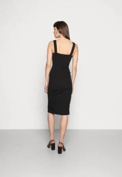 Wal G V Neck Midi Dress - Etui-Jurk - Black -Wal G a56c367c0e304f1ba94b6adbced61515 scaled