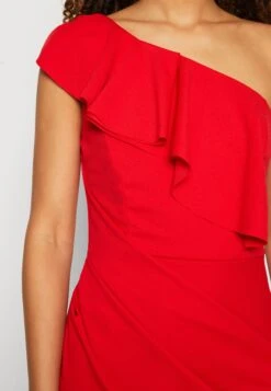 Wal G Kelly Ruffle Maxi - Jerseyjurk - Red -Wal G a6b5b0db6b6e4b08a4f50795c6876f29 scaled