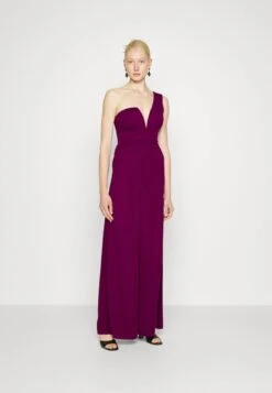 Fleur One Shoulder- Jumpsuit - Plum