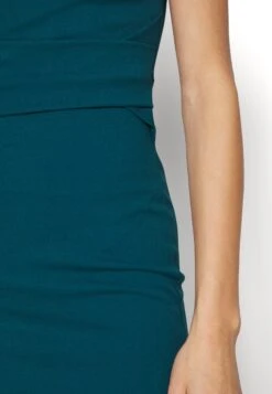 Wal G Nora Midi Dress - Jerseyjurk - Dark Teal Blue -Wal G ad0a1afc226742eb83d9eb3531bcfd4d scaled