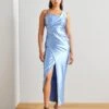 Wal G Valentines Romeo Asymmetric Maxi - Galajurk - Dusty Blue