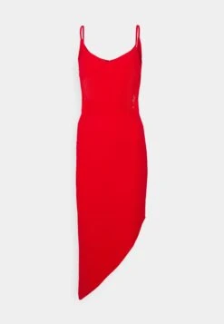 Laila Asymmetric Midi Dress - Jurk - Red 8 Laila Asymmetric Midi Dress - Jurk - Red -Wal G aedeba15ee0f459bb46c9e08fd30ebbe scaled