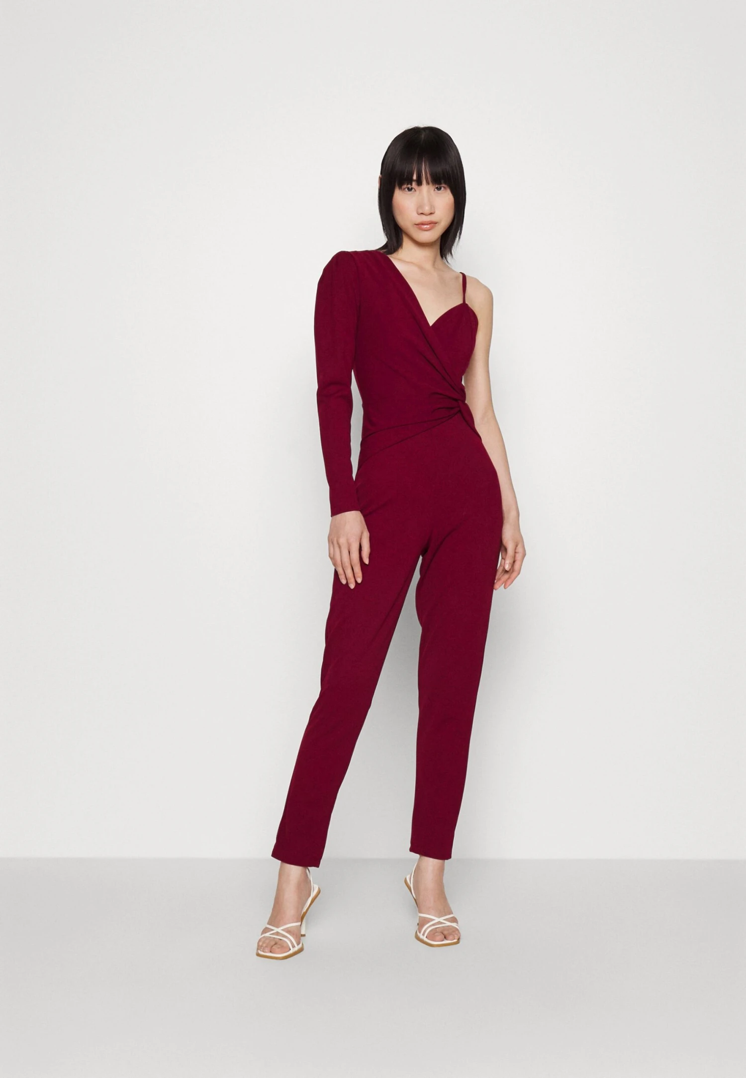 Wal G Ciaramin One Sleeve Jumpsuit - Jumpsuit - Berry Wine 1 Wal G Ciaramin One Sleeve Jumpsuit - Jumpsuit - Berry Wine