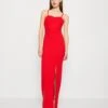 Wal G Jeane Strappy Maxi - Jerseyjurk - Red