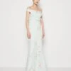 Wal G Wedding Kai V Neck Print Maxi - Galajurk - Sage Green