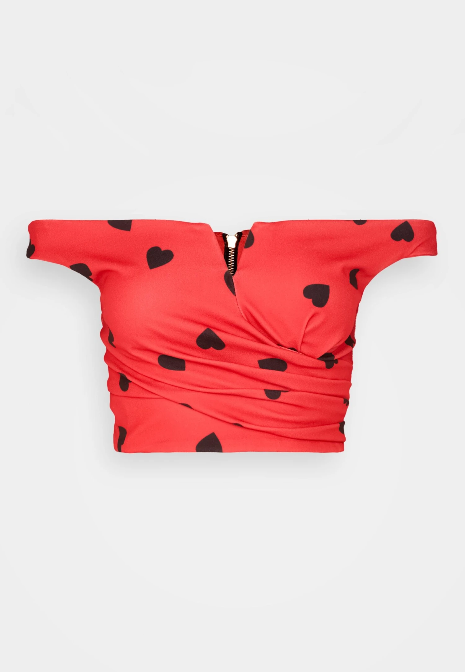 Wal G Valentines Heart Crop - Top - Red/Black 5 Wal G Valentines Heart Crop - Top - Red/Black - Afbeelding 5