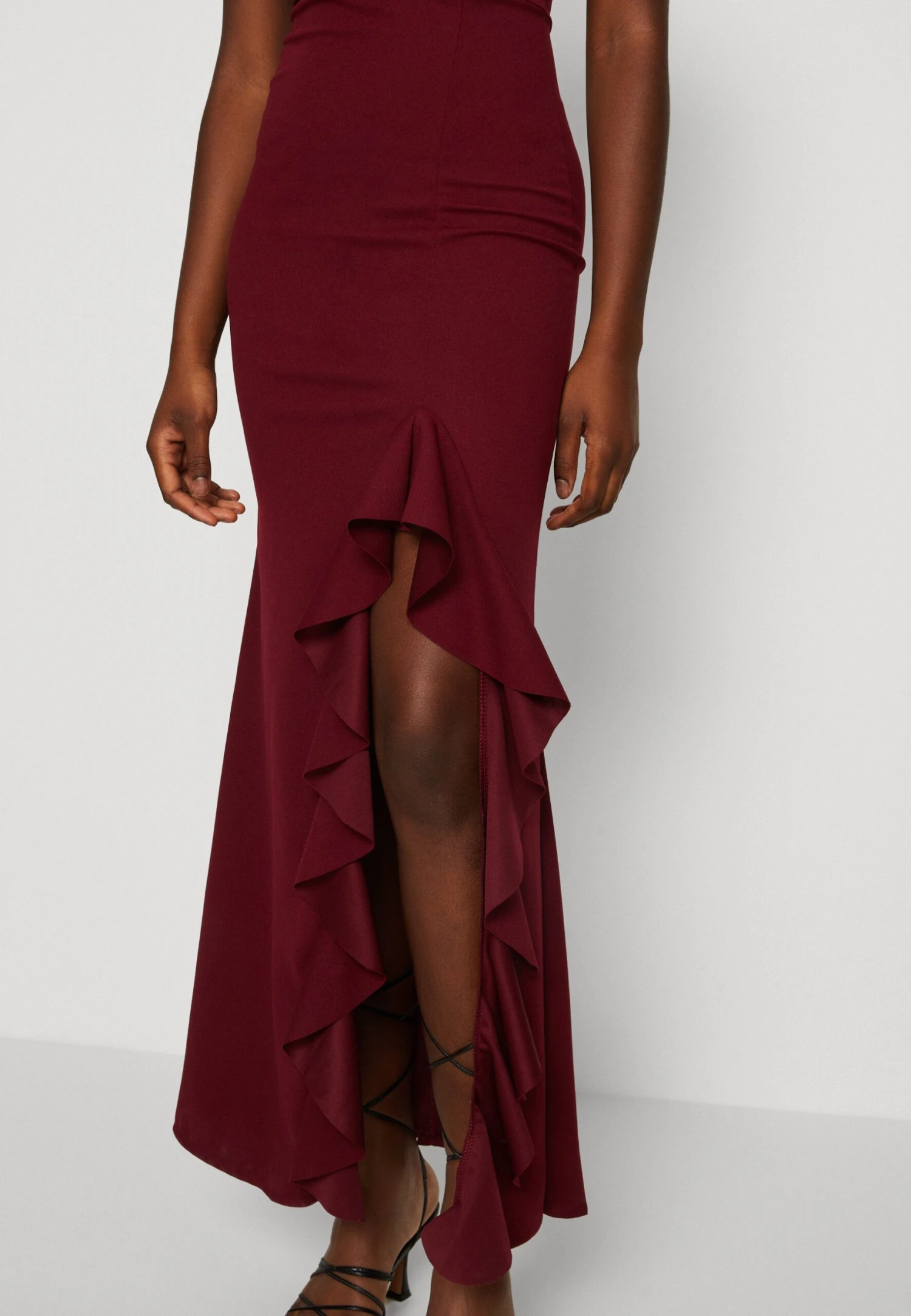 Wal G Soya One Shoulder Maxi Dress - Jerseyjurk - Berry Wine 6 Wal G Soya One Shoulder Maxi Dress - Jerseyjurk - Berry Wine - Afbeelding 6