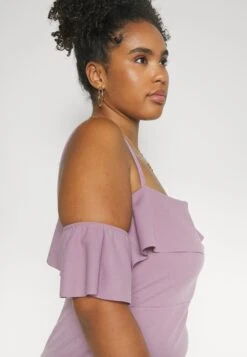 Andy Ruffle Midi - Jerseyjurk - Mauve Pink -Wal G bc8d97242556498683415d621265abe6 scaled