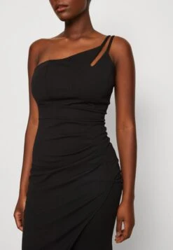 Wal G Valencia Cut Out One Shoulder Midi Dress - Jerseyjurk - Black -Wal G bdee772821da4393830783f519d9bf4c scaled