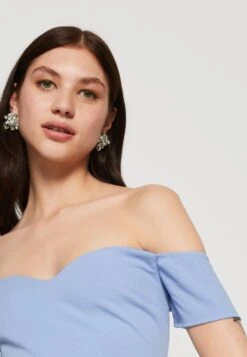 Wal G Rish Off Shoulder Maxi - Jerseyjurk - Powder Blue -Wal G bf612901dbec459db85098d596ce5ba5 scaled