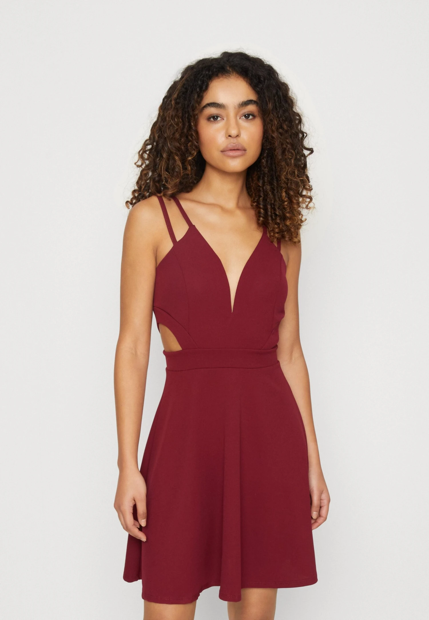 Wal G Milly Strap Skater - Jerseyjurk - Wine 1 Wal G Milly Strap Skater - Jerseyjurk - Wine