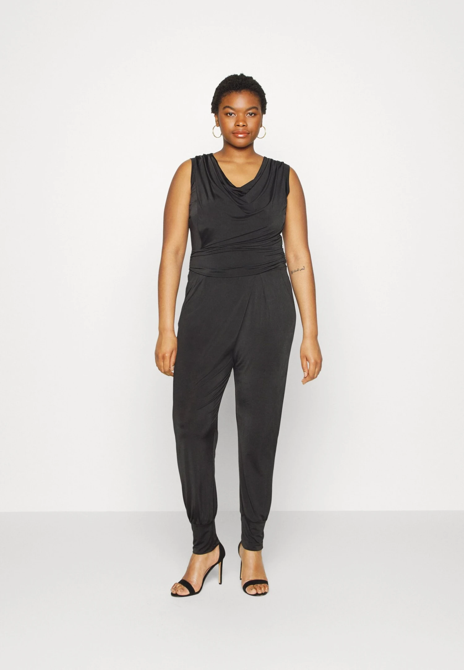 Brady V Neck- Jumpsuit - Black 1 Brady V Neck- Jumpsuit - Black