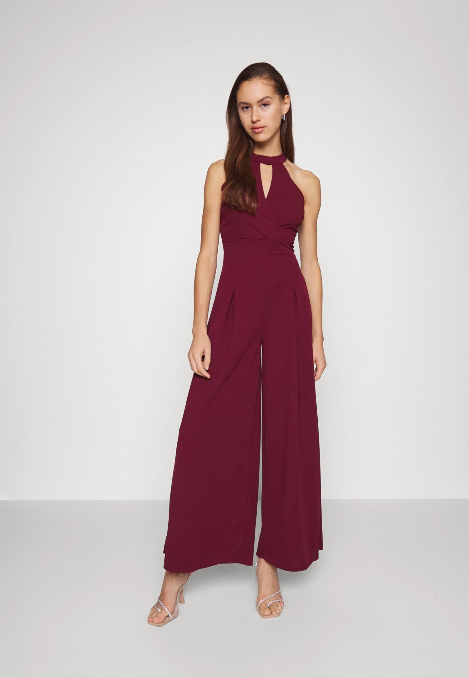 Wal G Arry Wide Leg- Jumpsuit - Wine 2 Wal G Arry Wide Leg- Jumpsuit - Wine - Afbeelding 2