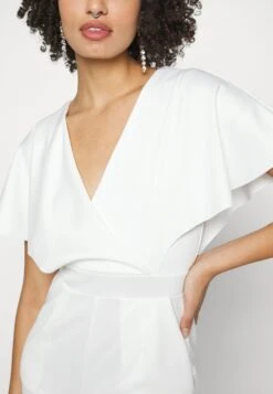 Wedding Betty V Neck Wrap - Jumpsuit - White -Wal G c881f6ba37fb47679d7c7bf7b789dc5f scaled