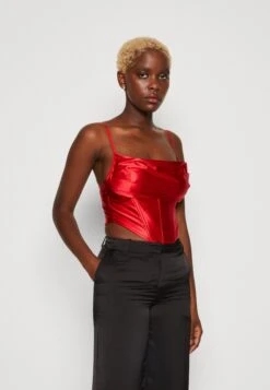 Wal G Christian Corset Crop - Top - Red