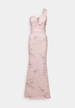 Wedding Gigi One Shoulder Print - Galajurk - Peach -Wal G cad2beaa06f64ae2a16791245c11f55a scaled