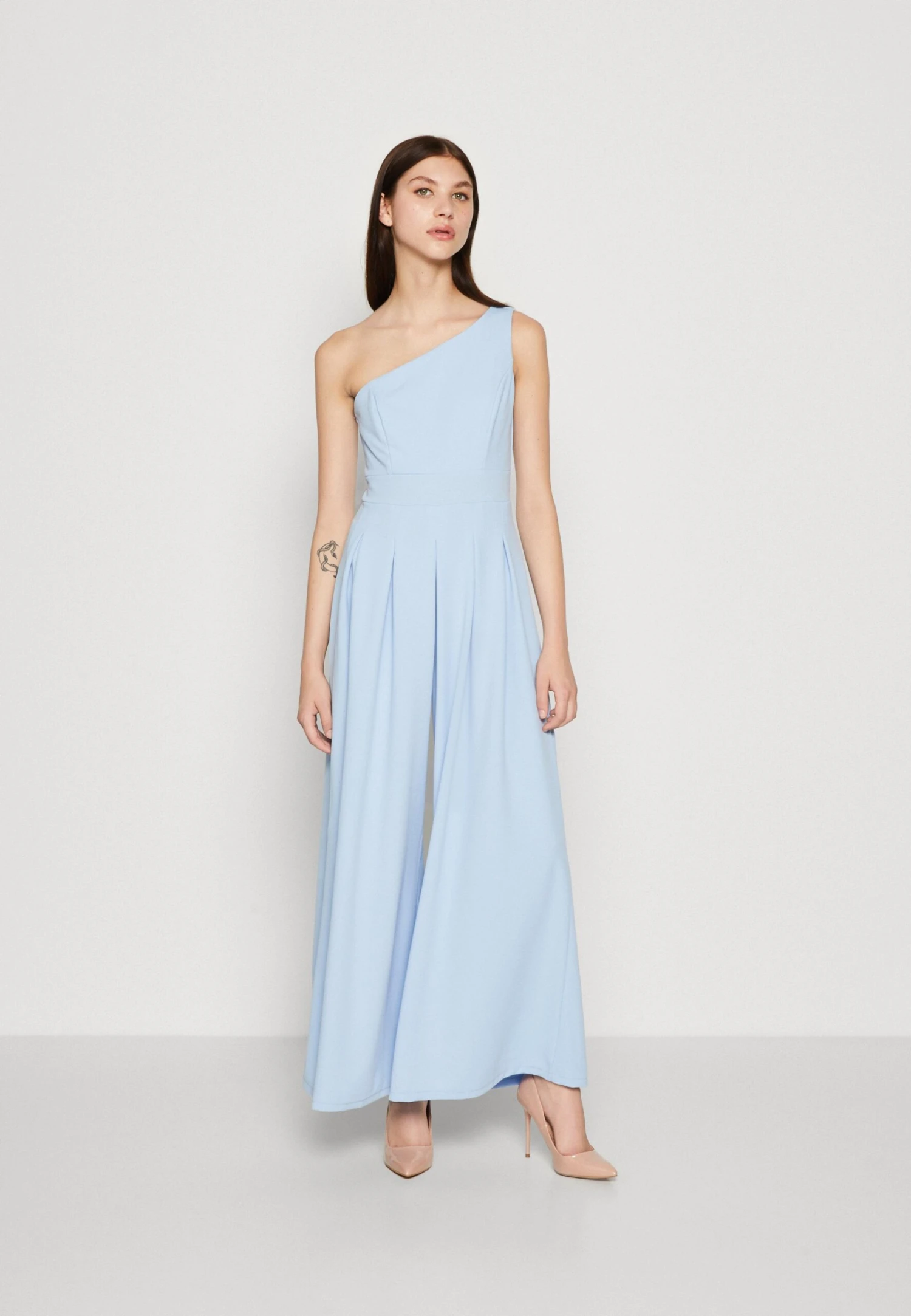 Wal G Sasha Pleated Pant - Jumpsuit - Sky Blue 1 Wal G Sasha Pleated Pant - Jumpsuit - Sky Blue