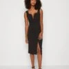 Wal G Cruise Midi Dress - Etui-Jurk - Black
