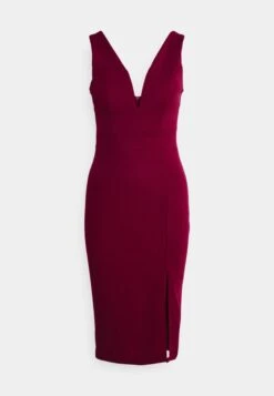 V Neck Midi - Cocktailjurk - Berry Wine -Wal G cf301e3b24a348d59702b43a7d5ed496 scaled