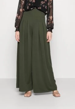 Venisa Wide Leg Trouser - Broek - Dark Khaki