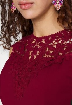 Wal G Accessorie Neck Skater Dress - Cocktailjurk - Wine -Wal G d0fa414f7be94ab7b29683245c2c9f30 scaled